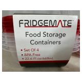6 New Fridgemate Food Storage Containers
