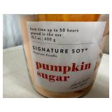 New Signature Soy Plant Based Wax Blend 2 Wick Candle - Pumpkin Sugar