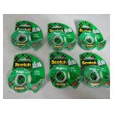 6 New Rolls of 3M Scotch Magic Tape