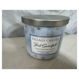 New Village Candle 3 Wick First Snowfall Candle