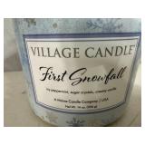 New Village Candle 3 Wick First Snowfall Candle