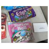 Assorted Candy, Chocolate Cherries, Dots, Fruit Chews, Tootsie Roll Eggs, and More