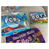 Assorted Candy, Chocolate Cherries, Dots, Fruit Chews, Tootsie Roll Eggs, and More