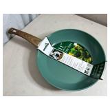 New 11 inch Ceramic Coated Aluminum Induction Safe Frying Pan