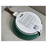 New 11 inch Ceramic Coated Aluminum Induction Safe Frying Pan