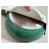 New 8 inch Ceramic Coated Aluminum Induction Safe Frying Pan