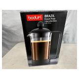 New Bodum Brazil 3 Cup French Press Coffee Maker