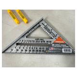 New Swanson 12 inch Speed Square, 7 inch Speed Square and 2 Line Levels