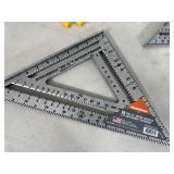 New Swanson 12 inch Speed Square, 7 inch Speed Square and 2 Line Levels