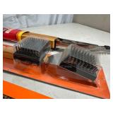 New BBQ Tools, Grill Brush with Extra Head, BBQ Kabob Skewer Set