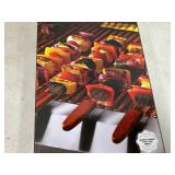 New BBQ Tools, Grill Brush with Extra Head, BBQ Kabob Skewer Set