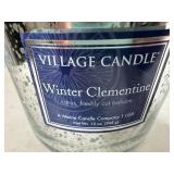 New Village Candle 2 Wick Winter Clementine Candle