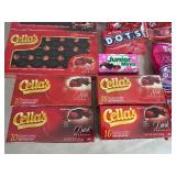 Assorted Candy, Chocolate Cherries, Dots, Tootsie Pops, Fruit Chews, and More