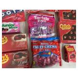 Assorted Candy, Chocolate Cherries, Dots, Tootsie Pops, Fruit Chews, and More