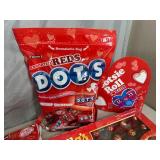 Assorted Candy, Chocolate Cherries, Dots, Tootsie Pops, Fruit Chews, and More