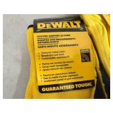 New Dewalt Leather Gloves and Coated Gripper Work Gloves - Size L
