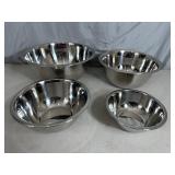 4 New Bene Casa Stainless Steel Mixing Bowls