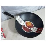 New 6.5 Quart Metal Wok Pan