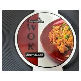 New 6.5 Quart Metal Wok Pan