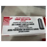 4 New Milwaukee Carbide Tooth Hole Saws - 4 Sizes