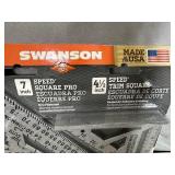 New Swanson 2 pc Speed Square Set - 7 inch and 4 1/2 inch.