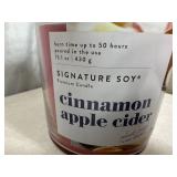 New Signature Soy Plant Based Wax Blend 2 Wick Candle - Cinnamon Apple Cider