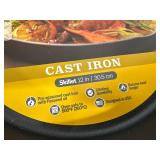 New 12 inch Cast Iron Skillet
