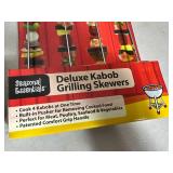 New Deluxe Kabob Grilling Skewers and S
