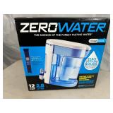 New Zero Water 5 Stage Water Filter Pitcher with Meter - 12 Cup