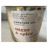 New Signature Soy Plant Based Wax Blend 2 Wick Candle - Sugar & Spice