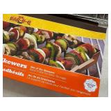 New Mr. Bar-B-Q Kabob Rack with Skewers and S
