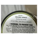 New Signature Soy Plant Based Wax Blend 2 Wick Candle - Holiday Spruce