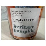 New Signature Soy Plant Based Wax Blend 2 Wick Candle - Heritage Pumpkin