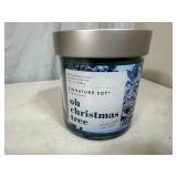 New Signature Soy Plant Based Wax Blend 2 Wick Candle - Oh Christmas Tree