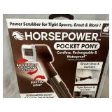 New Horsepower Pocket Pony Cordless Power Scrubber