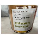 New Signature Soy Plant Based Wax Blend 2 Wick Candle - Autumn Harvest