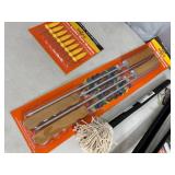 New BBQ Cooking Accessories, Grill Topper, Kabob Skewers, Cheese Pan, Corn Holders, Brushes, and More