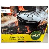 New Lodge Cast Iron 8 qt Dutch Oven with Lid