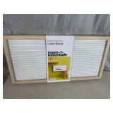 New Message Board with Letters