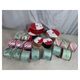 20 New Rolls of Holiday Decor Ribbon
