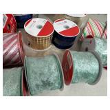 20 New Rolls of Holiday Decor Ribbon