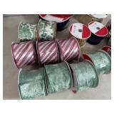 20 New Rolls of Holiday Decor Ribbon