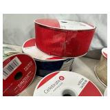 20 New Rolls of Holiday Decor Ribbon