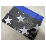 New 3 x 5 ft Thin Blue Line American Flag