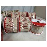 21 New Rolls of Holiday Decor Ribbon