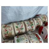 21 New Rolls of Holiday Decor Ribbon