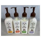 4 New Savannah Bee Company Body Lotions with Real Honey - 4 Scents