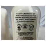4 New Savannah Bee Company Body Lotions with Real Honey - 4 Scents