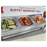 New 3 Well Stainless Steel Buffet Wamer