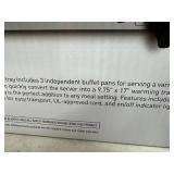 New 3 Well Stainless Steel Buffet Wamer